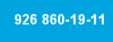 926 860-19-11 926 860-19-11